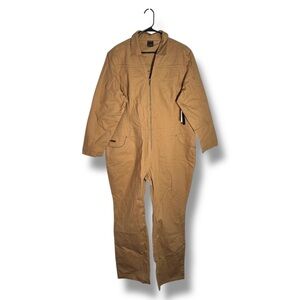 Deadstock FUBU the Collection Tan Coveralls Jumpsuit Size 22W - “Kisha”